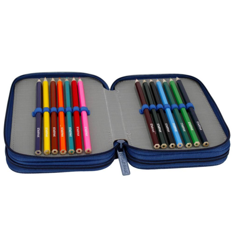 Školní penál třípatrový s náplní HOT WHEELS bHome cz