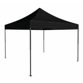 Party stan nůžkový s bočními stěnami 3x3m černý