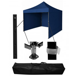 Party stan nůžkový s bočními stěnami 3x3m modrý