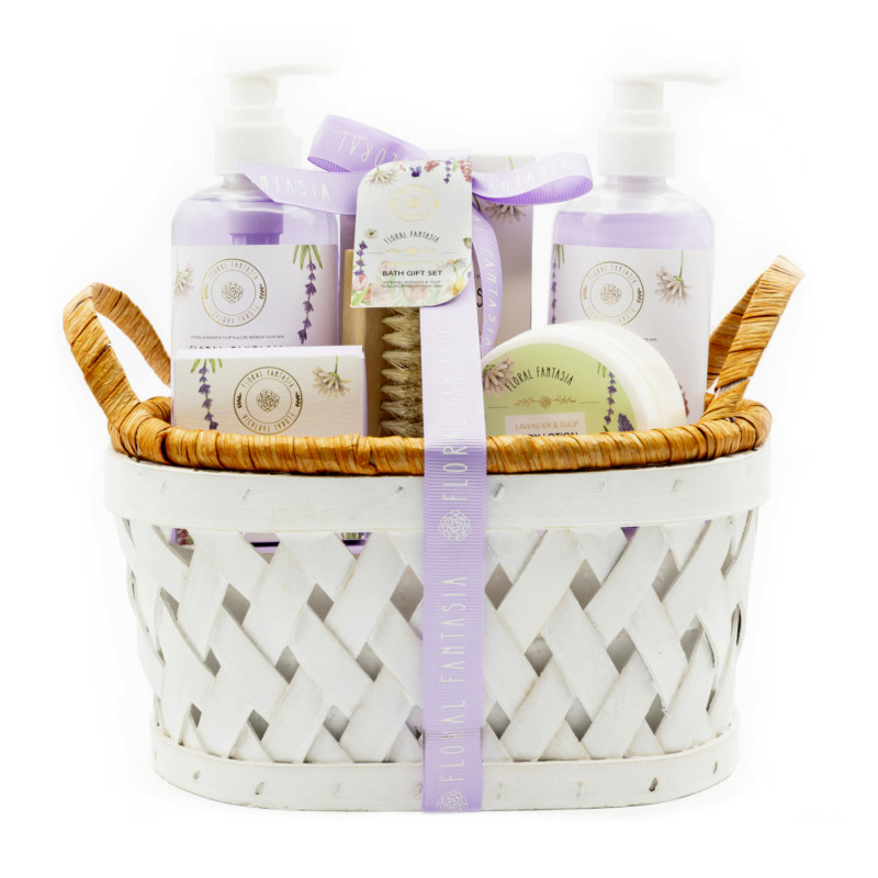 Dárkový koš pro ženy Elegant Gift set Lily and iris 7v1