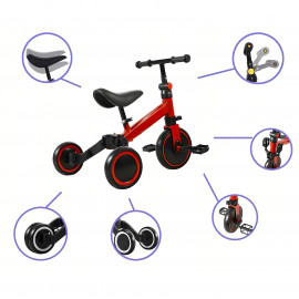 Dětská multifunční tříkolka 3v1 červená