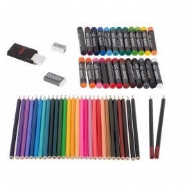 Velká sada na kreslení v kufříku 145 ks