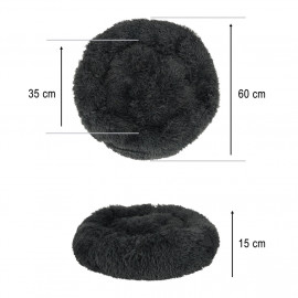 Pelíšek pro pejsky a kočičky Hnízdečko kulatý šedý M