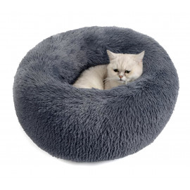 Pelíšek pro pejsky a kočičky Hnízdečko kulatý šedý S