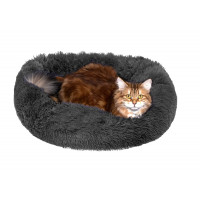 Pelíšek pro pejsky a kočičky Hnízdečko kulatý šedý M