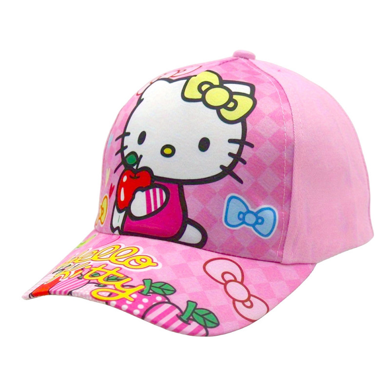 Dětská kšiltovka Hello kitty s potiskem S/M Dětská kšiltovka Hello kitty s potiskem S/M