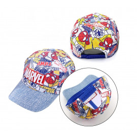 Dětská kšiltovka Komiks Marvel s potiskem a nášivkou M