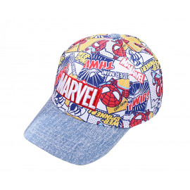 Dětská kšiltovka Komiks Marvel s potiskem a nášivkou M