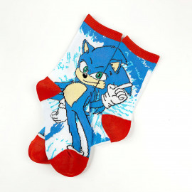 Dětské ponožky Ježek Sonic a Liška Tails 5-8 let 4 páry