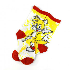 Dětské ponožky Ježek Sonic a Liška Tails 5-8 let 4 páry