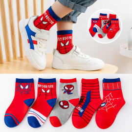 Dětské ponožky Spiderman 3-5 let 5 párů Dětské ponožky Spiderman 3-5 let 5 párů