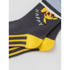 Dětské ponožky Pokémon Pikachu a pokébal 3-5 let 5 párů Dětské ponožky Pokémon Pikachu a pokébal 3-5 let 5 párů
