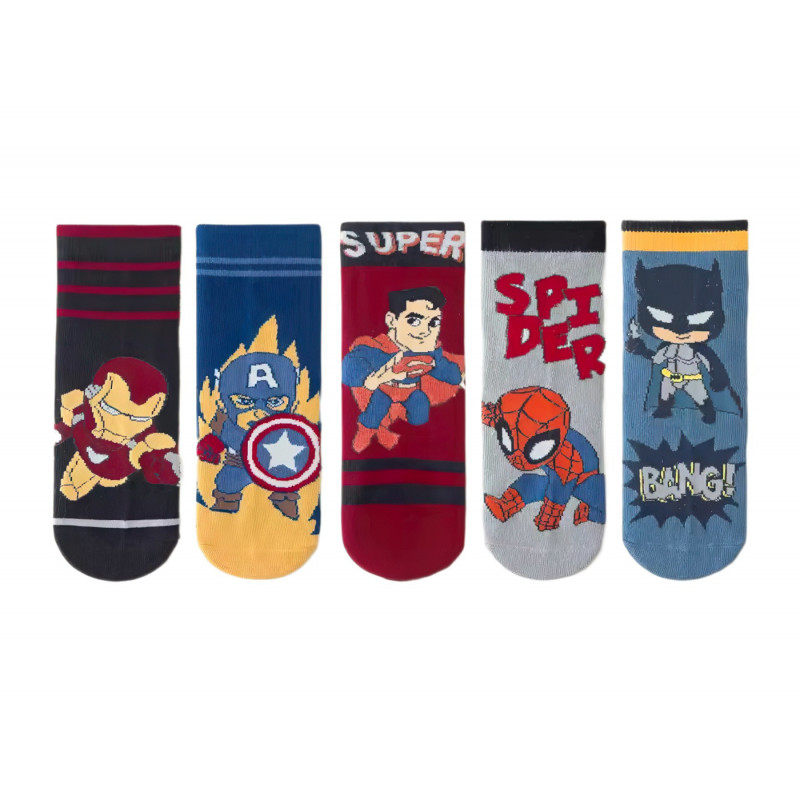 Dětské ponožky Avengers 3-5 let 5 párů Dětské ponožky Avengers 3-5 let 5 párů