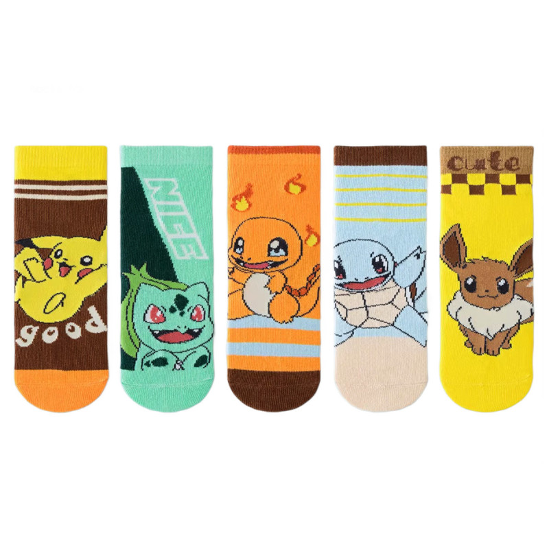 Dětské ponožky Pokémon 3-5 let 5 párů Dětské ponožky Pokémon 3-5 let 5 párů