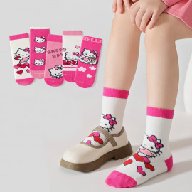 Dětské ponožky Hello Kitty PINK 2-5 let 5 párů