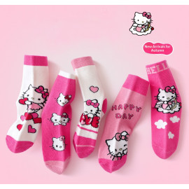 Dětské ponožky Hello Kitty PINK 2-5 let 5 párů