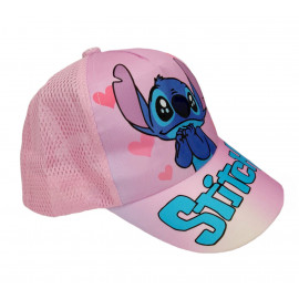 Dětská kšiltovka Stitch Hearts s potiskem S/M