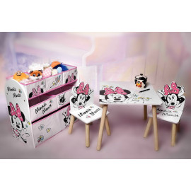 Dětský stůl s židlemi Minnie Mouse