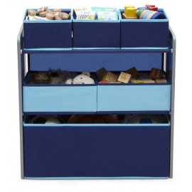 Organizér na hračky modrošedý