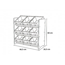 Organizér na hračky Gray