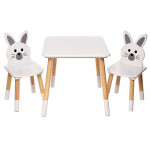 Dětský stůl s židlemi Zajíček