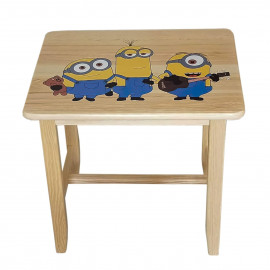 Dětský stůl se třemi židlemi Wood Mimoni