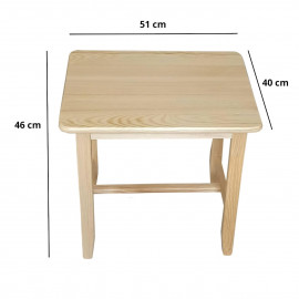 Dětský stůl se třemi židlemi Wood Mimoni