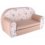 Dětská rozkládací mini pohovka Lesní zvířátka