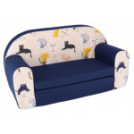 Dětská rozkládací mini pohovka Kočky Dětská rozkládací mini pohovka Kočky