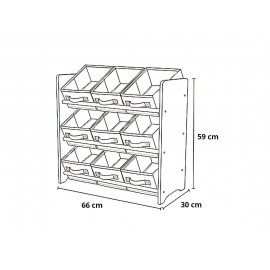 Organizér na hračky Dino