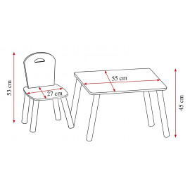 Dětský stůl s židlemi Scandi