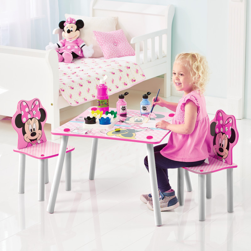 Dětský stůl s židlemi Myška Minnie 