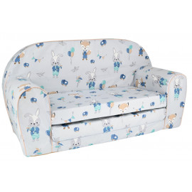 Dětská rozkládací mini pohovka Zajíček