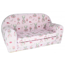 Dětská rozkládací mini pohovka Myška na obláčku