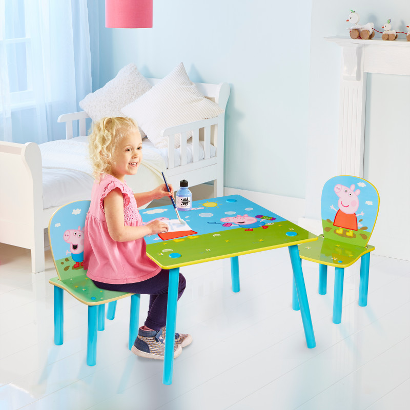Dětský stůl s židlemi Prasátko Peppa Dětský stůl s židlemi Prasátko Peppa