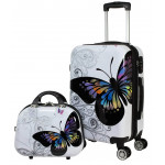 Dívčí cestovní kufr Motýlci 2v1 45l