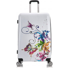 Dětský cestovní kufr Květy 45l