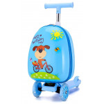 Dětský cestovní kufr s koloběžkou 2v1