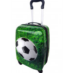 Dětský cestovní kufr Fotbalový míč na trávě 29l