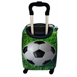 Dětský cestovní kufr Fotbalový míč na trávě 29l