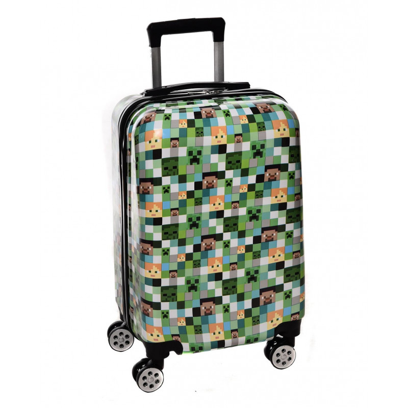 Dětský cestovní kufr Minecraft pixely 45l