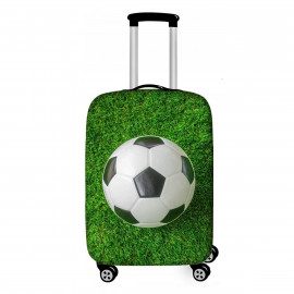 Dětský cestovní kufr Fotbalový míč na trávě 45l