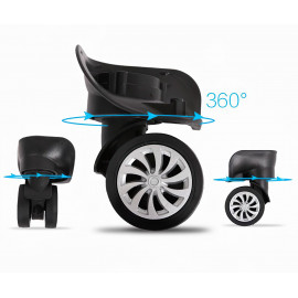 Dětský cestovní kufr Fotbalový míč na trávě 45l