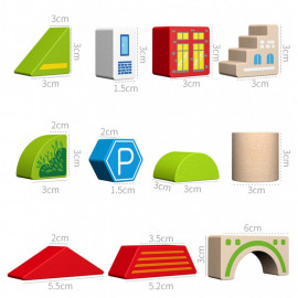 Velká sada dřevěné město