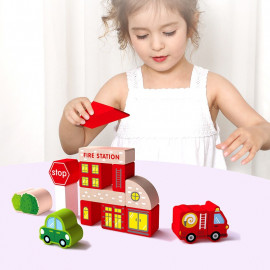 Velká sada dřevěné město