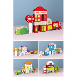 Velká sada dřevěné město