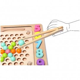 Montessori multifunkční dřevěná vkládačka 3v1