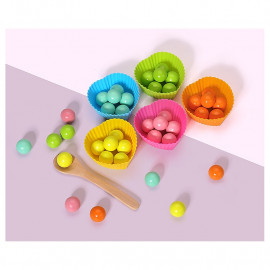 Montessori multifunkční dřevěná vkládačka 3v1