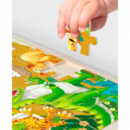 Dřevěné puzzle dinosauři 60 dílků