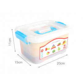 Dřevěné barevné kostky 72 kusů